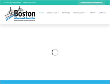 Tablet Screenshot of bostonadvancedanalytics.com